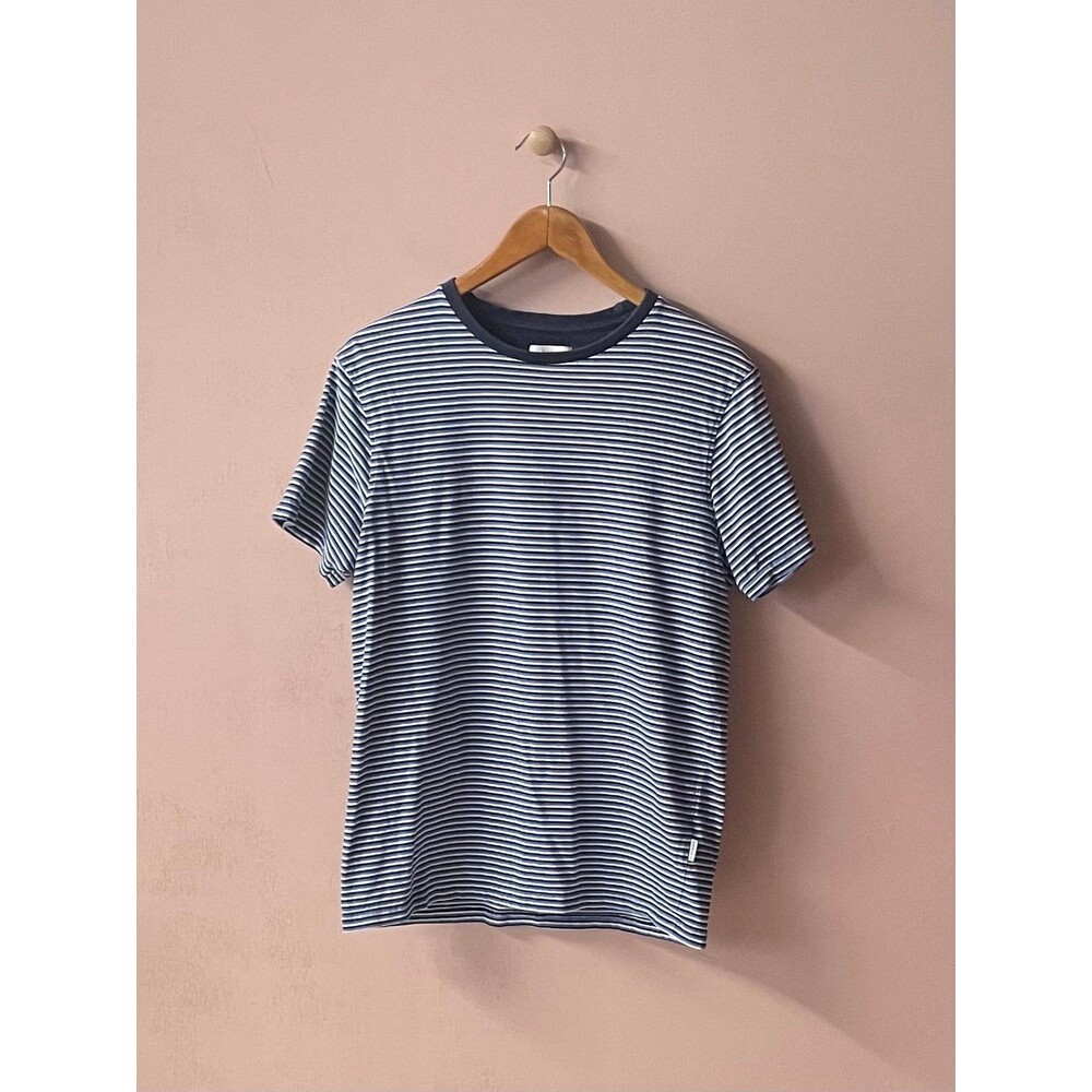 London Peter Werth N.1 Men’s Blue Striped Cotton T-shirt Size M